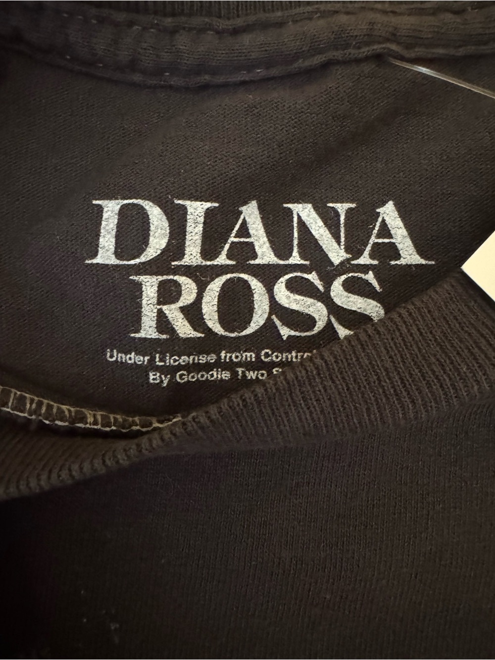 J35. Black Graphic Tee with Pink Accent - Picture 3 of 6